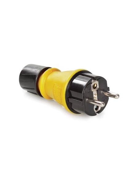 fiche mâle - usage extérieur - terre française/schuko - ip54