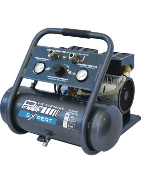 Compresseur silencieux 6 litres 0,75hp pro - PRODIF EXPERT