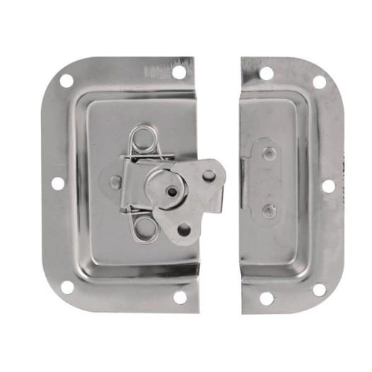 fermeture papillon, blanc métallique, 105 x 102mm