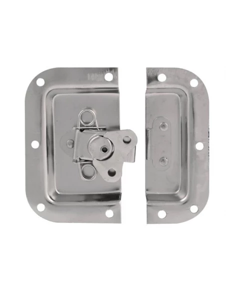 fermeture papillon, blanc métallique, 105 x 102mm