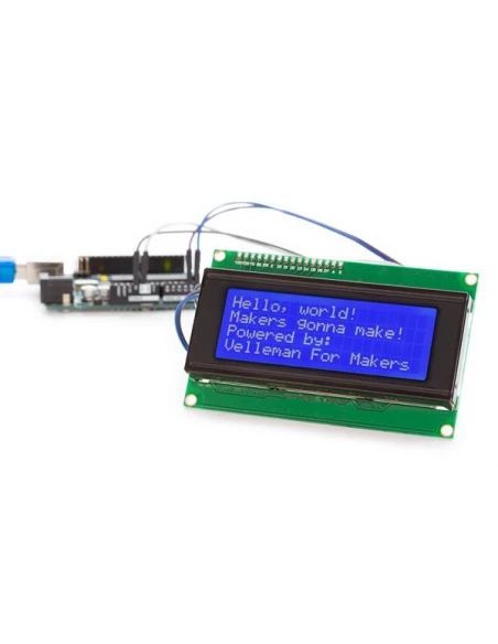 module lcd 20x4 i²c pour arduino® - rétroéclairage bleu