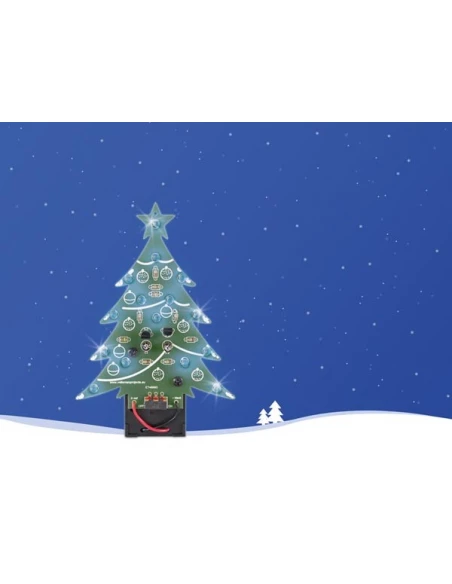 sapin de noël à led - bleu - interrupteur on/off