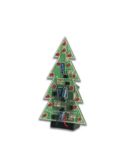 sapin de noël avec leds clignotantes