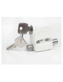 verrou de coulissant s'hestia-blanc ral 9010
