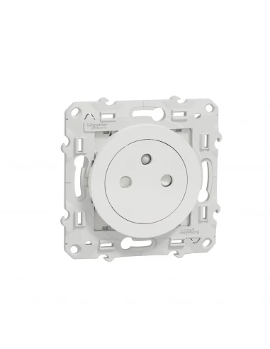 Schneider Electric - S520052 - Prise 2P+T affleurante blancl odace