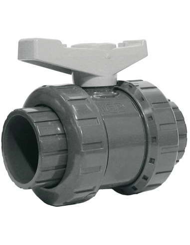 Vanne à boisseau sphérique VEIV 1/4 tour de diam 63 pvc pression à coller