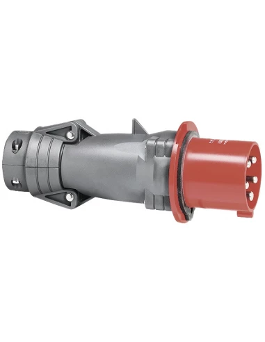 Fiche mobile droite Hypra rouge 380/415 V~ plastique IP44 3p+t 32a 052943 - Legrand