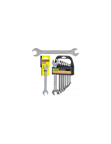 cles double fourche dimensions 12 clés : 6x7 / 8x9 / 10x11 / 12x13 / 14x15 / 16x17 / 18x19 / 20x22 / 21x23 / 24x27 / 25x28 / 30x