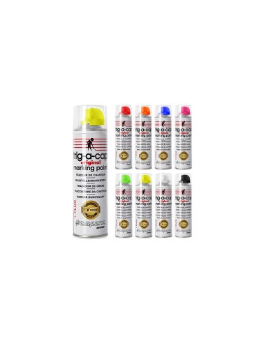 peinture de tracage temporaire caractéristiques couleur jaune fluocontenance/contenu 650 / 500 ml