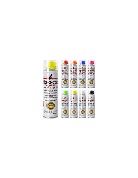 peinture de tracage temporaire caractéristiques couleur jaune fluocontenance/contenu 650 / 500 ml