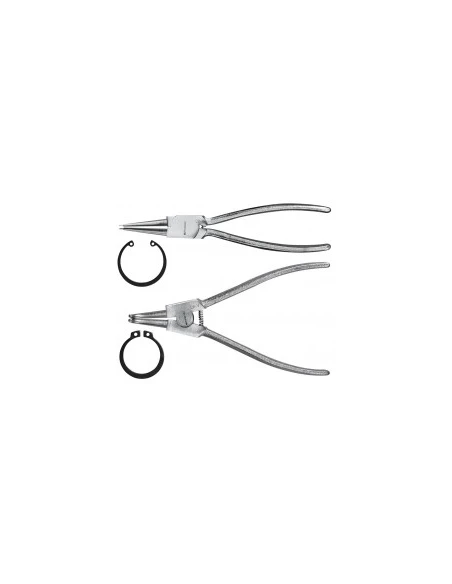 pince circlips diamètre 35 à 82 mmpointes coudées 90°longueur 230 mm