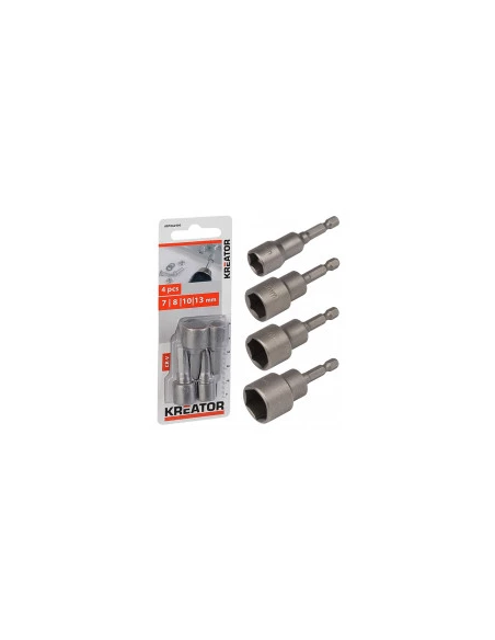 embouts a douille magnetique désignation 4 douillesdimensions 13 / 15 / 17 / 19 mm