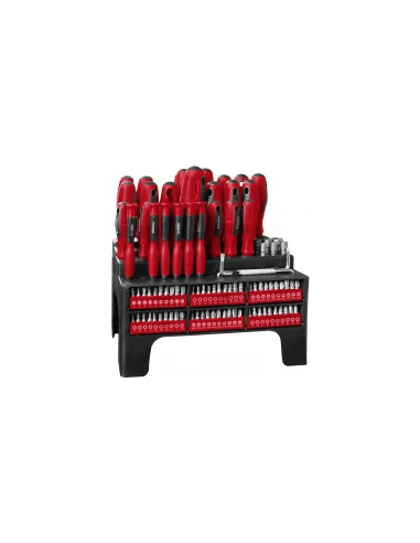 tournevis et embouts de vissage - stand 100 pieces caractéristiques stand de tournevis et embouts - 100 pièces