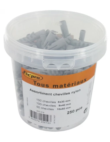 Assortiment de chevilles nylon 250