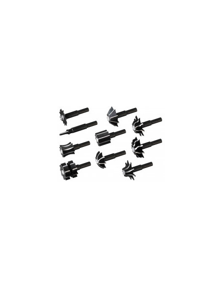 fraises a bois pour perceuse désignation lot de 10 fraises hcs