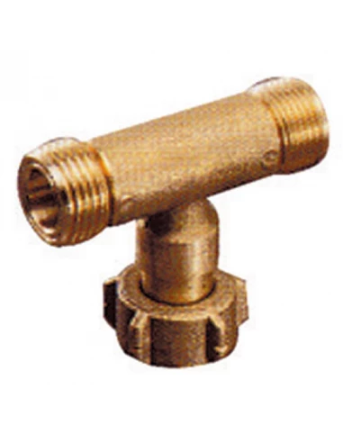 Raccord en té pour 2 bouteilles gaz butane propane