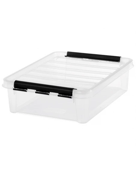 Boite transp 14l av clips 40x30x12cm ref 3589070
