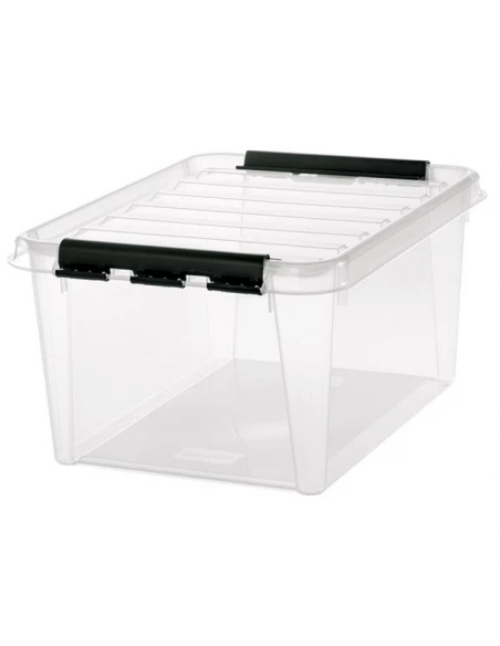 Boite transp 32l av clips 50x39x26cm ref 3510070