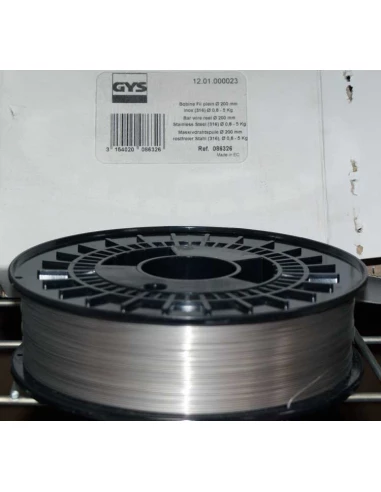 bobine de fil plein mig-mag - ø200mm - inox (316l) - ø0,8 - 5kg