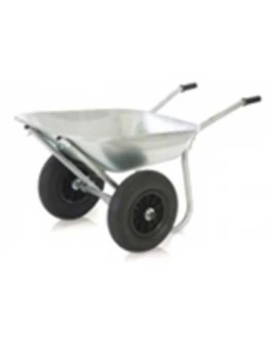 Brouette toute galva 100 litres 2 roues gonflables - altrad