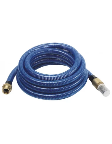 kit d'aspiration 7m + raccords tournants laiton mâle et femelle + crépine laiton 1'' - RIBIMEX