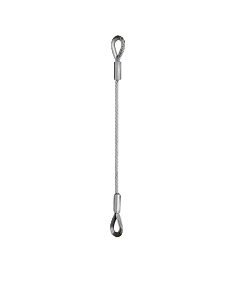 elinguecable galva 6x36 diam.22mm long.15m avec 2 boucles cossees