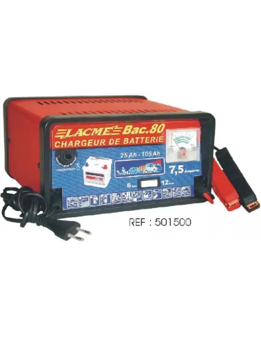 chargeur de batterie classique bac 80, 7,5amp, 6v/12v