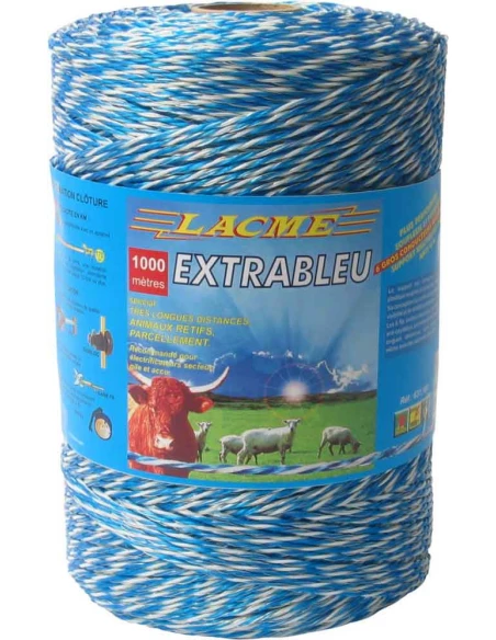 fil extrableu 1000, ø 3mm, 2 cuivre ø 0,25, 4 inox ø 0,20 - 1000m