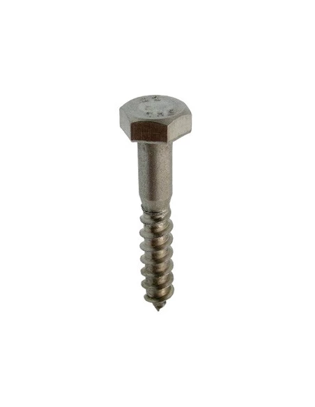 tirefond á bois tête hexagonale qualité inox