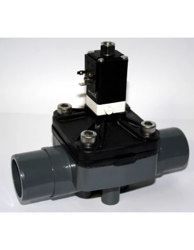 vanne pneumatique complete -a coller diam.50 (continu)