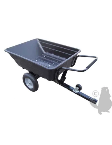 remorque basculante 250kg polyethylene