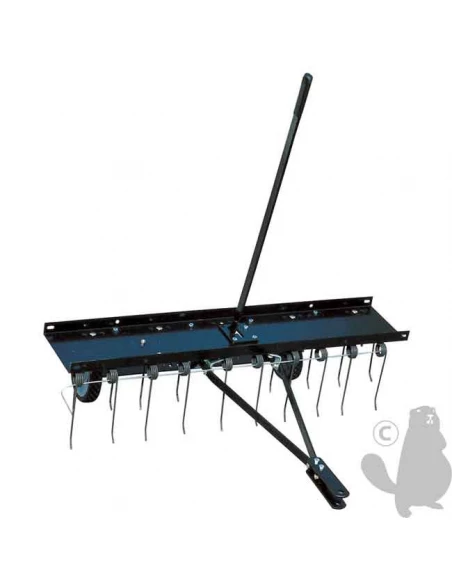 detacheur aerateur 100cm, 20 griffes, roues de transport