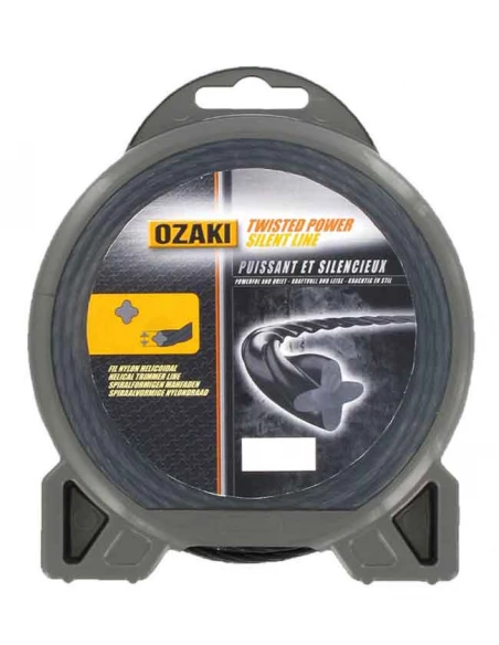Fil nylon hélicoïdal OZAKI TWISTED POWER SILENT LINE, Ø: 2,7mm, L: 15m.