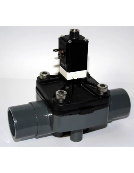 vanne pneumatique complete -a coller diam.50 (continu) + visserie inox