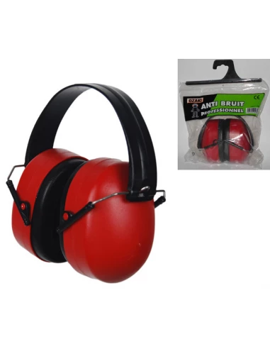 Casque anti-bruit 26 dB avec oreillettes réglables. Norme EN352-1. Produit livré avec cravate cross marketing lorsque commandées