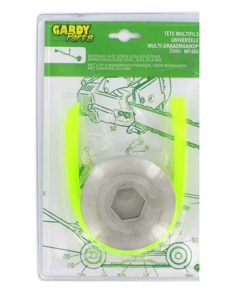 Tête multifils universelle montage 4 ou 8 fils - diamêtre 58mm