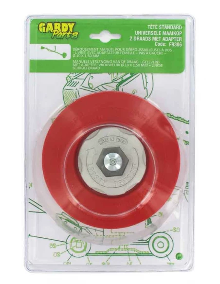 tête fil nylon std avec adaptateur 10 x 1,25 femelle gauche