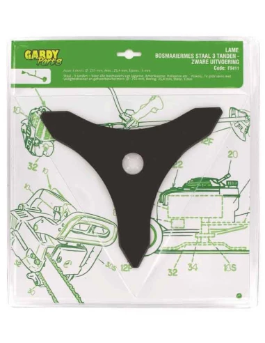 lame pro 3 dts ø 250 mm - a : 25,4 mm - e : 3 mm