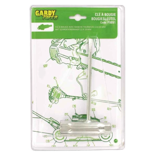 clé à bougie 13x19 mm