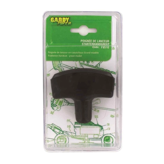 poignée de lanceur en caoutchouc