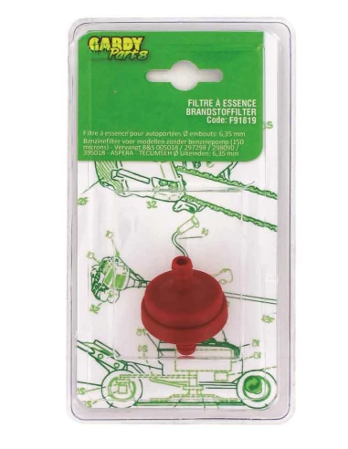 filtre à essence avec embout de 6,4 mm