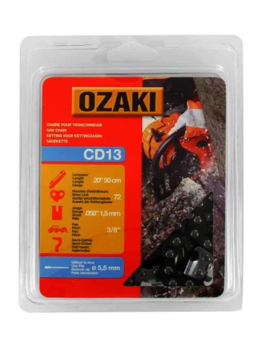 Chaîne de tronçonneuse OZAKI sous coque semi carrée: 3/8'' 058 (1,5mm) 72 entraîneurs ( E72 )