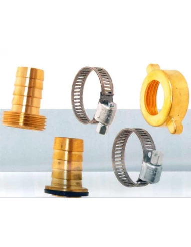 Raccord d'arrosage diamêtre 25mm 26x34 + collier laiton