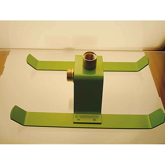 luge metal verte avec raccord coude