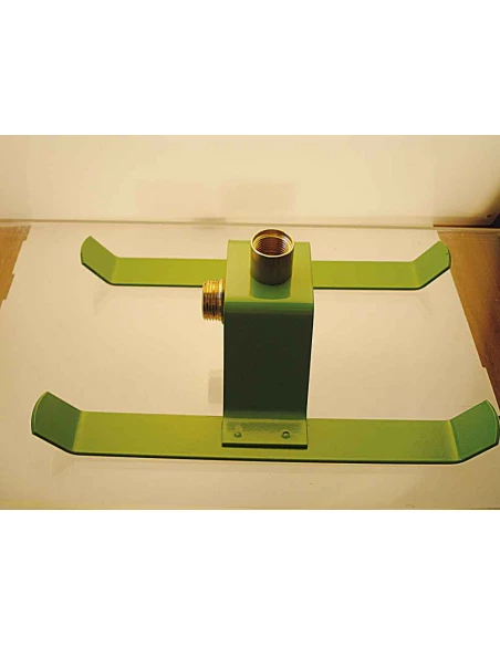 luge metal verte avec raccord coude