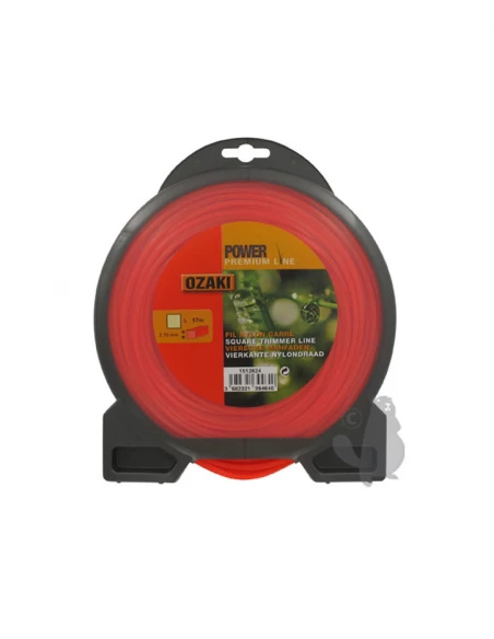 Coque fil nylon carré OZAKI PREMIUM - Longueur: 57m, Ø: 2,70mm