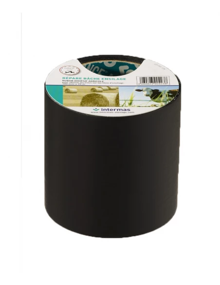 ruban adhesif repare bache ensilage 75 mm x 20m noir