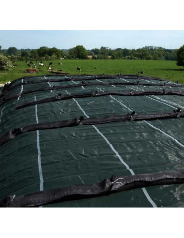 grille de protection silo verte 12x15 - 220g/m²