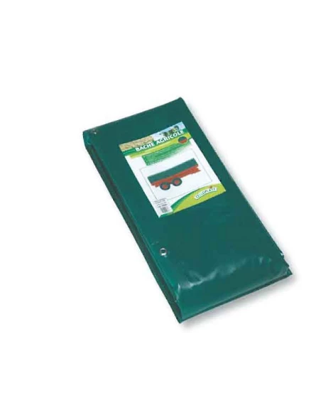 bache remorque lt55 3x6m pvc verte