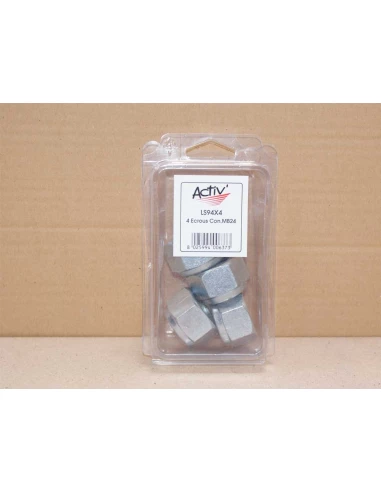 ecrou autoblocant mb24 conique pr dent herste rot.- Activ' - coque de 4 pces